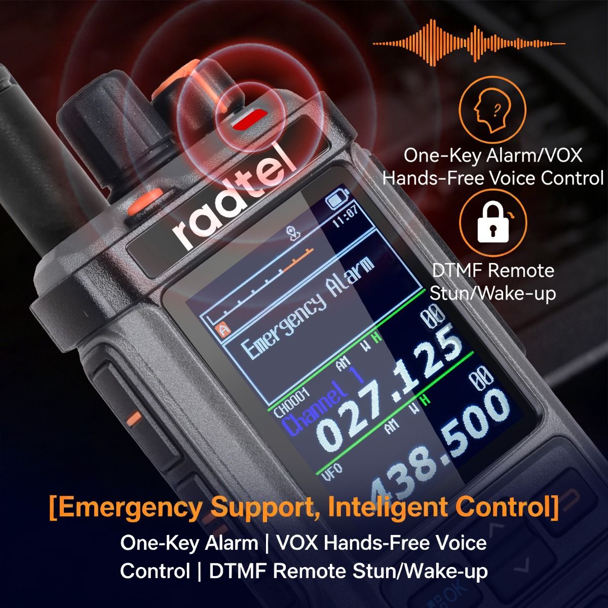 Radtel RT-1000 Pro Quad-Band Handheld Transceiver