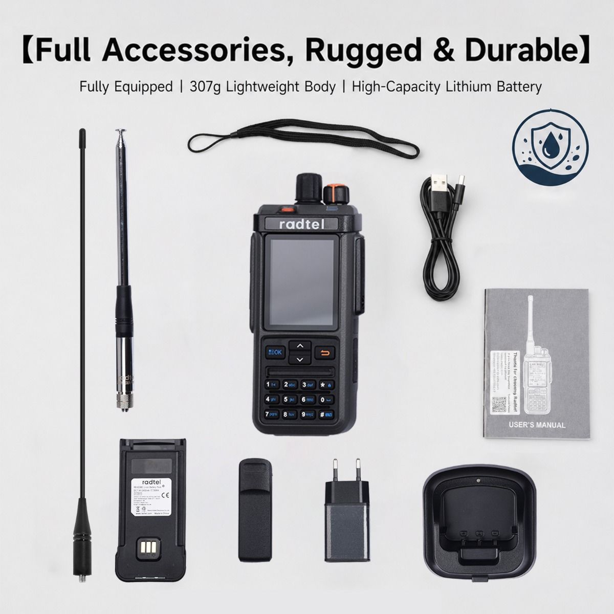 Radtel RT-1000 Pro Quad-Band Handheld Transceiver