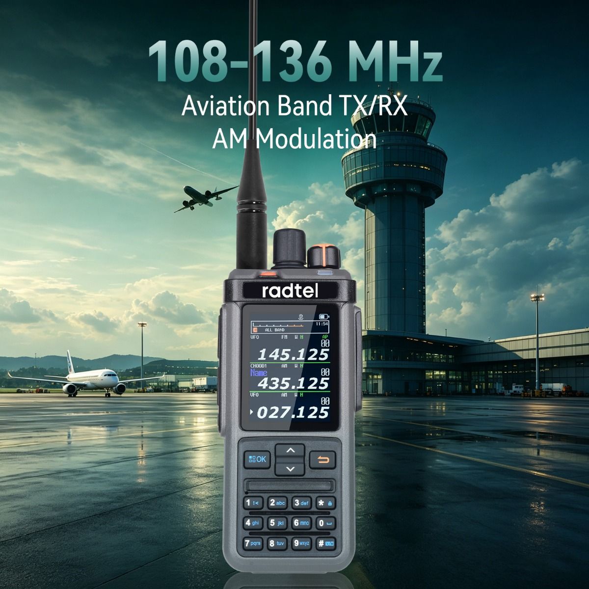 Radtel RT-1000 Pro Quad-Band Handheld Transceiver
