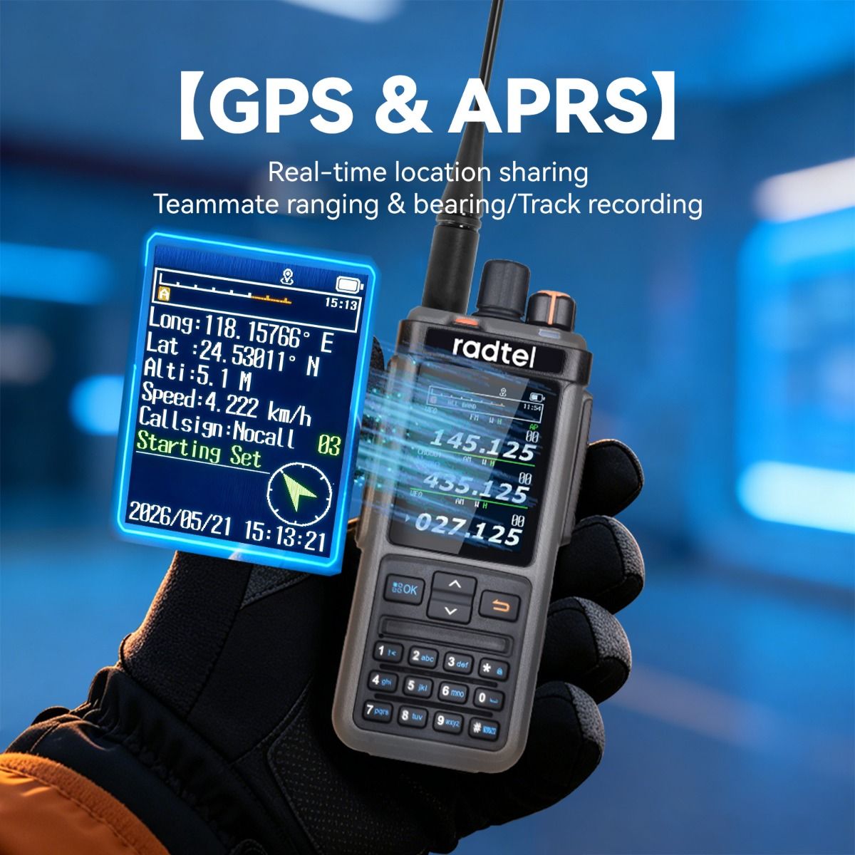 Radtel RT-1000 Pro Quad-Band Handheld Transceiver