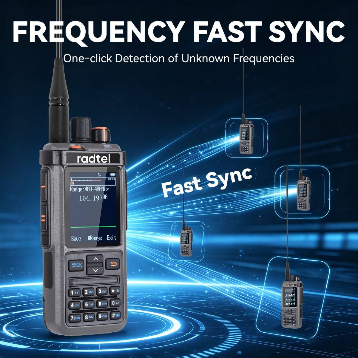 Radtel RT-1000 Pro Quad-Band Handheld Transceiver