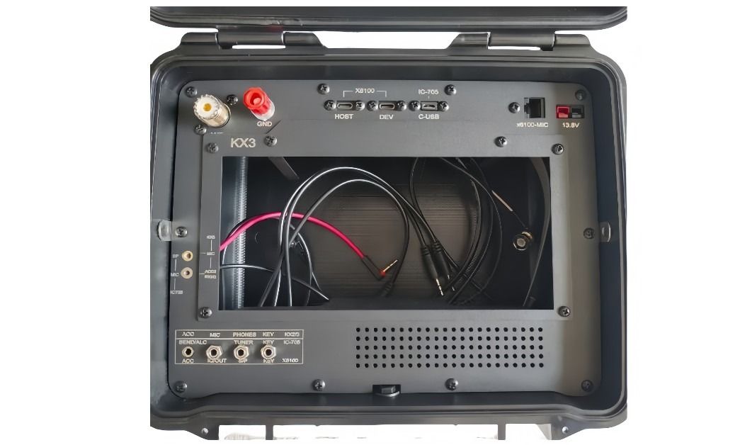 JCASE-XKI4 Waterproof 4-in-1 Case for Xiegu X6100, IC-705, KX2, KX3
