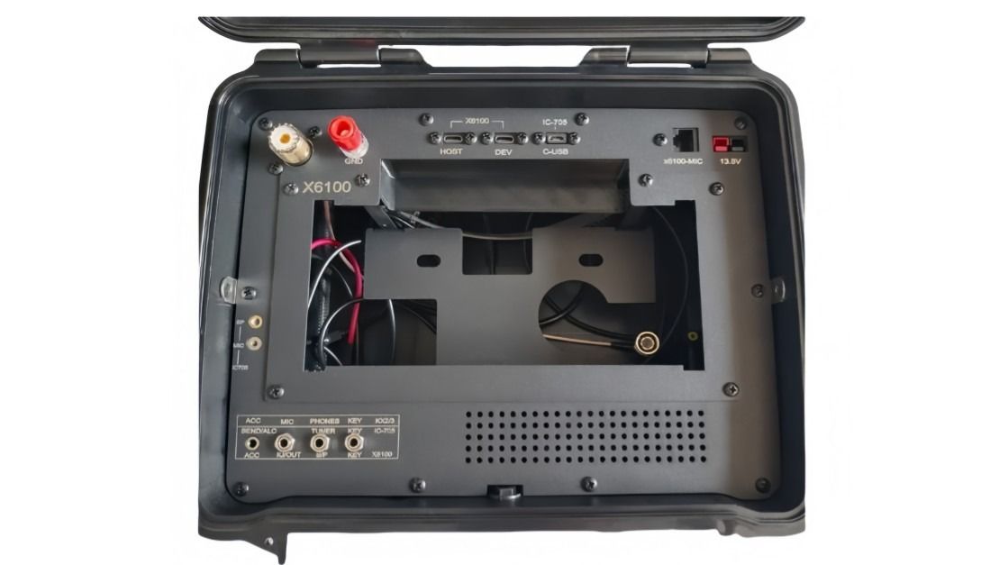 JCASE-XKI4 Waterproof 4-in-1 Case for Xiegu X6100, IC-705, KX2, KX3