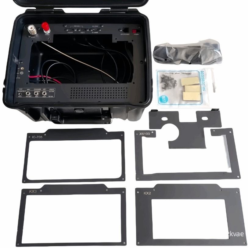 JCASE-XKI4 Waterproof 4-in-1 Case for Xiegu X6100, IC-705, KX2, KX3