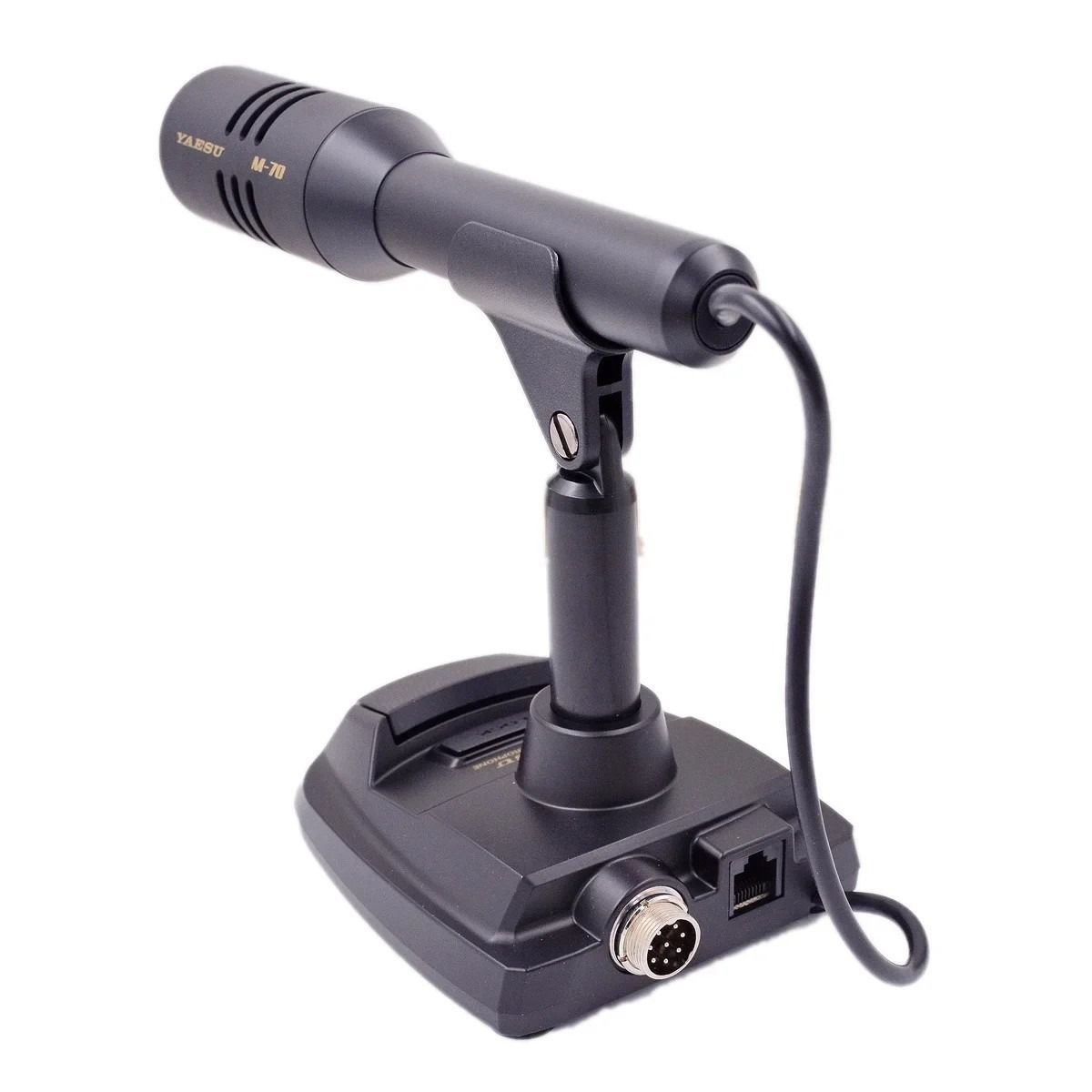 Yaesu M-70 Desktop Condenser Microphone Dual 8-Pin, 30-17000Hz, Low-Cut Filter, Isolation Transformer, For Yaesu HF Radios