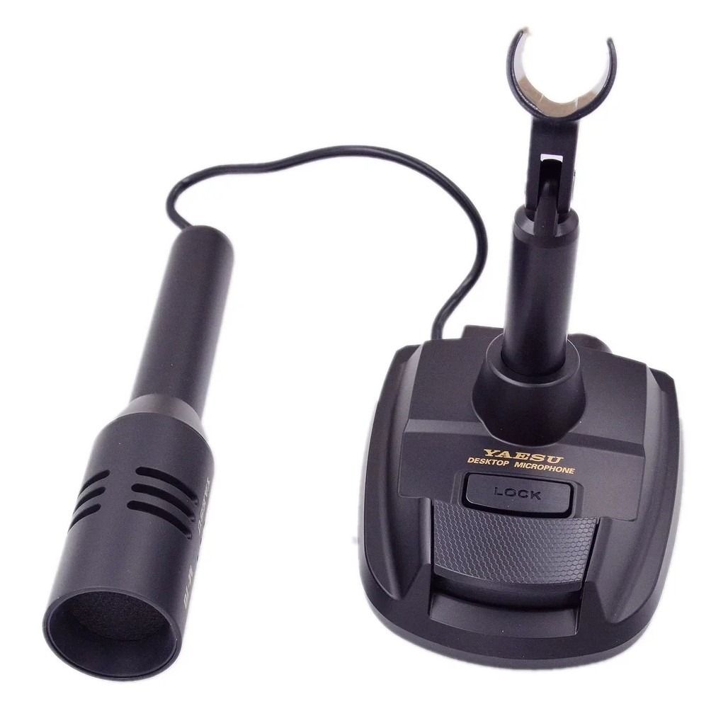 Yaesu M-70 Desktop Condenser Microphone Dual 8-Pin, 30-17000Hz, Low-Cut Filter, Isolation Transformer, For Yaesu HF Radios